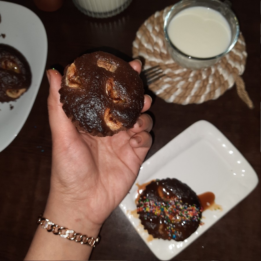 کیک موز و شکلات 