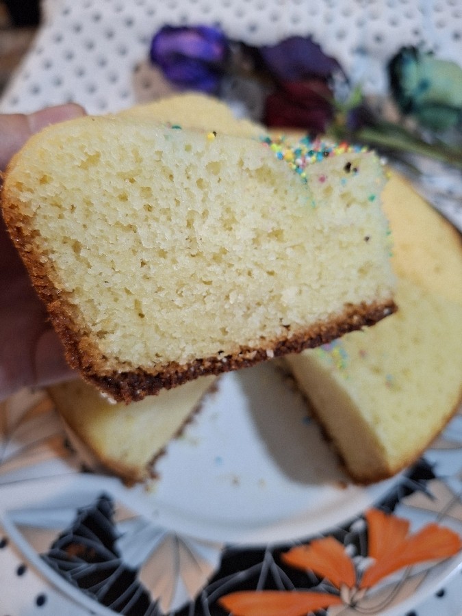 عکس کیک ساده خانگی