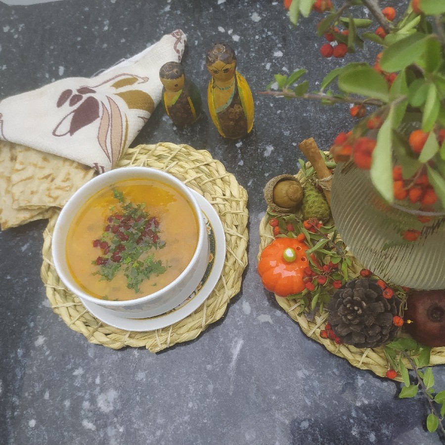 سوپ پاییزی خوشمزه 