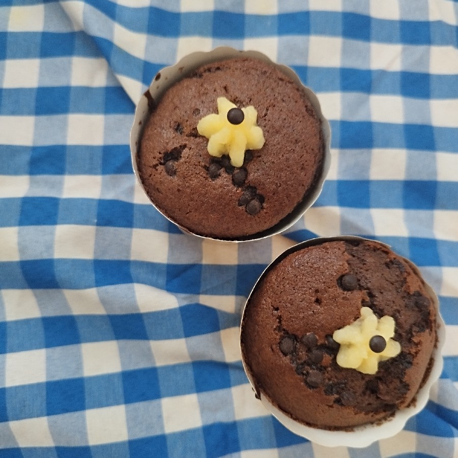 عکس کاپ کیک شکلات موزی