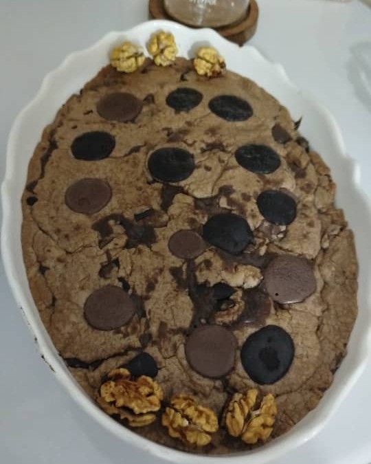 ##کیک کوکی با مغزی شکلات 