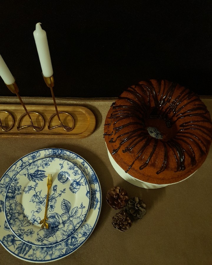 کیک موز و نسکافه با دستورکاربر عزیز  مبین و ماتیار