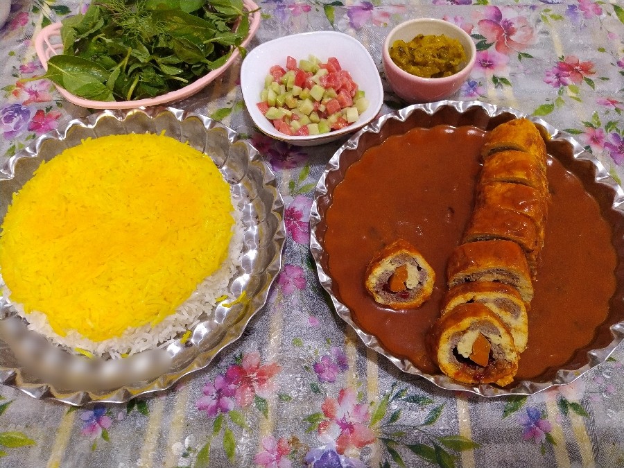 ✨رولت مرغ و گوشت✨