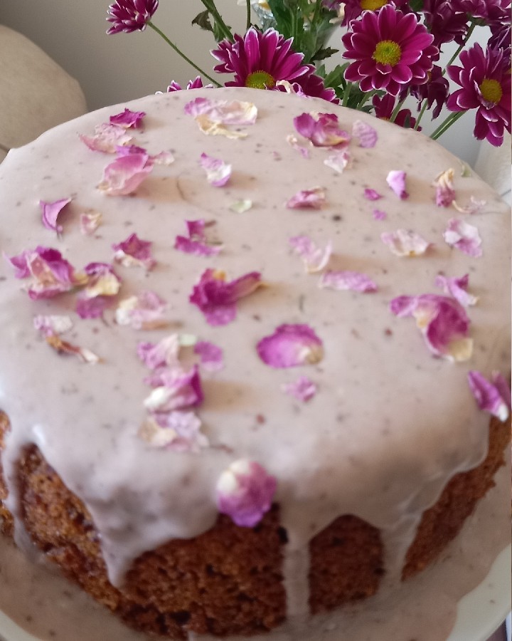 کیک با رویه ی دست ساز