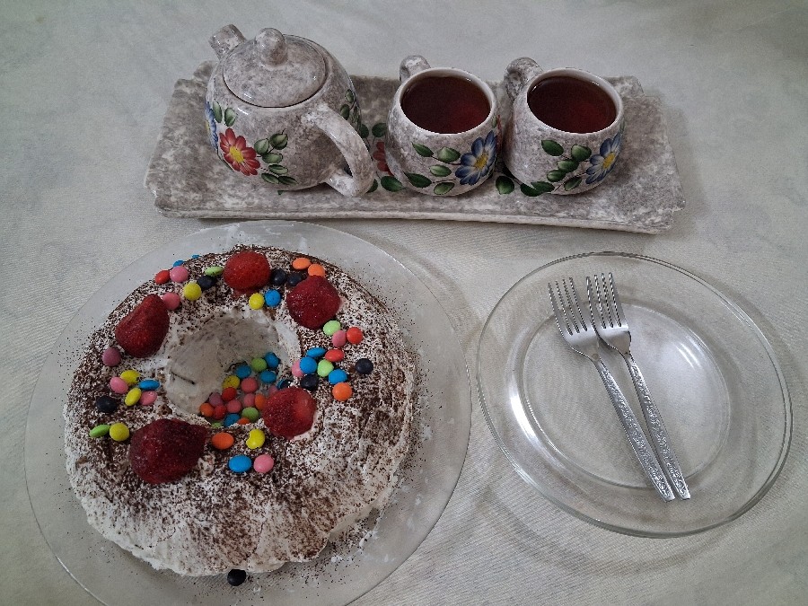 کیک خامه ای❤️