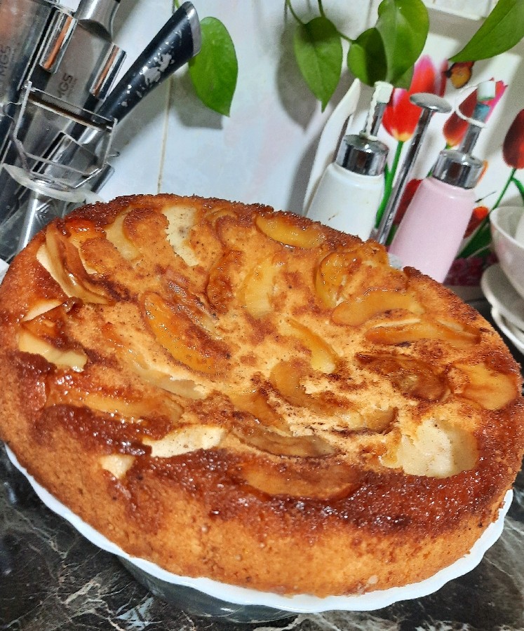 کیک سیب وادرچین دلبربه مناسبت میلادعقیله بنی هاشم