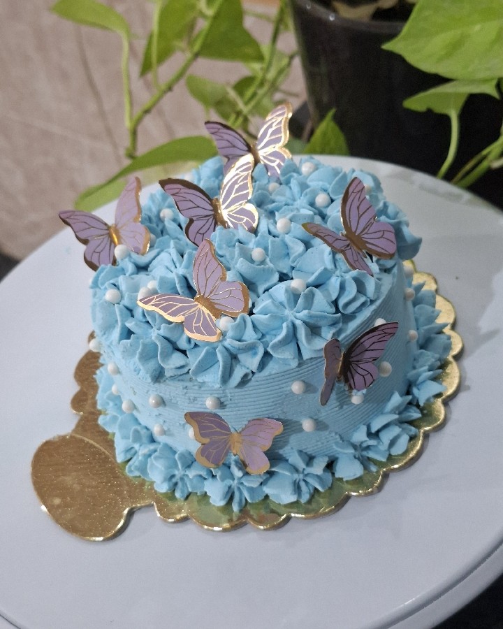 کیک تولد 
با پایه کیک کلاسیک خانم یاری