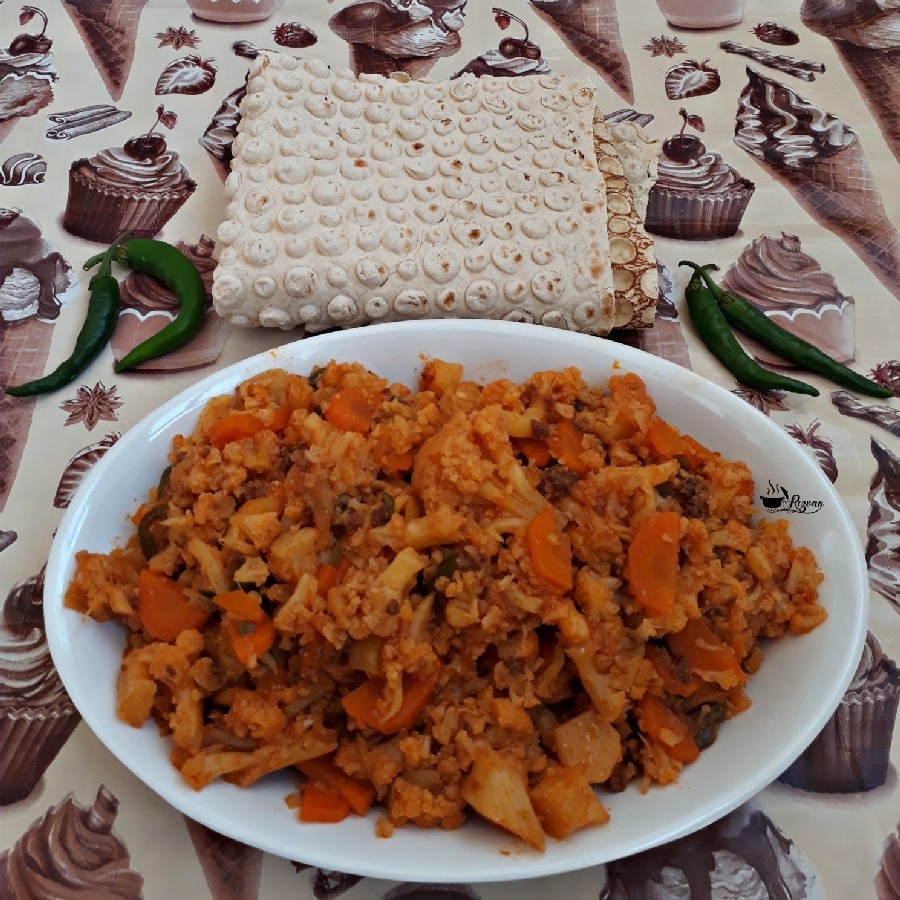 خوراک گل کلم ִֶָ  ‌