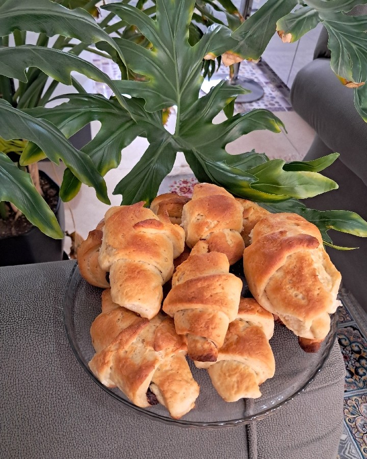 کروسان شکلاتی خانگی