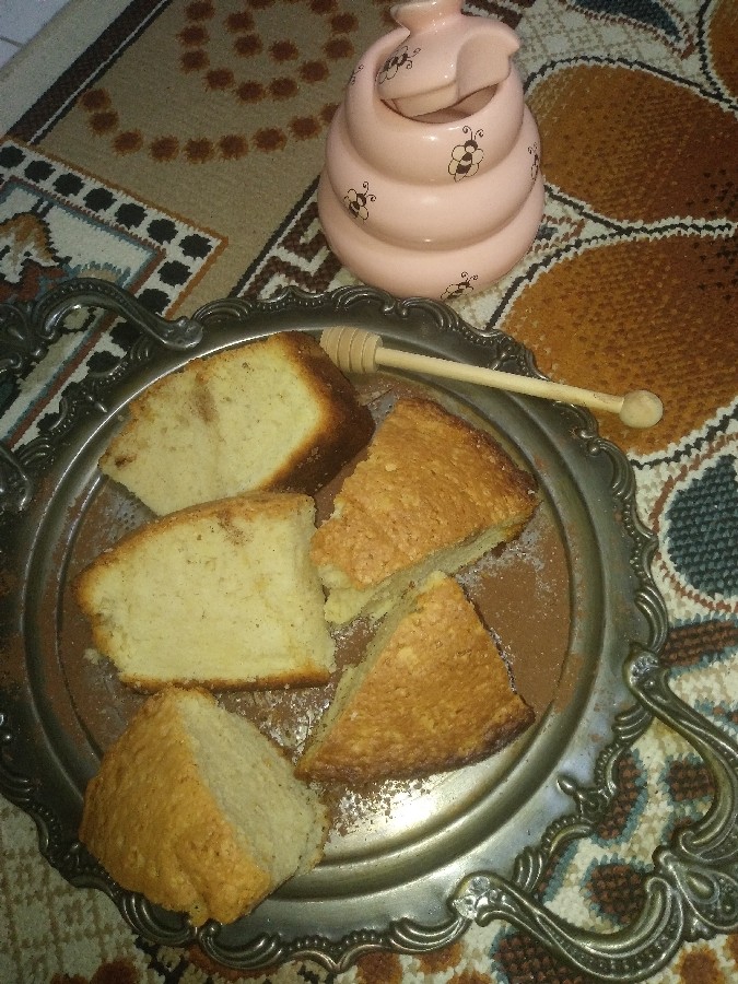 کیک وانیلی ساده