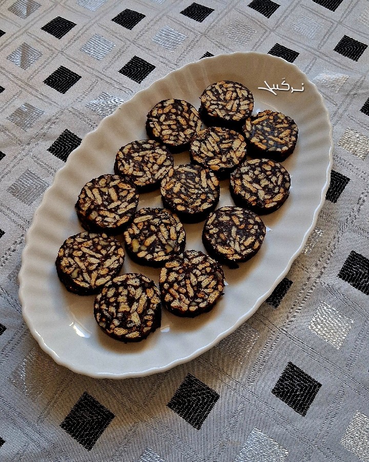 کیک یخچالی موزائیکی