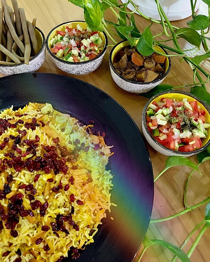 هویج پلو با مرغ