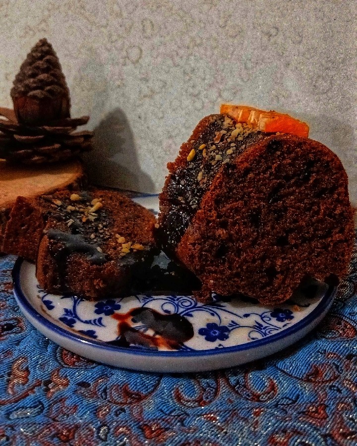 کیک موز و شکلات