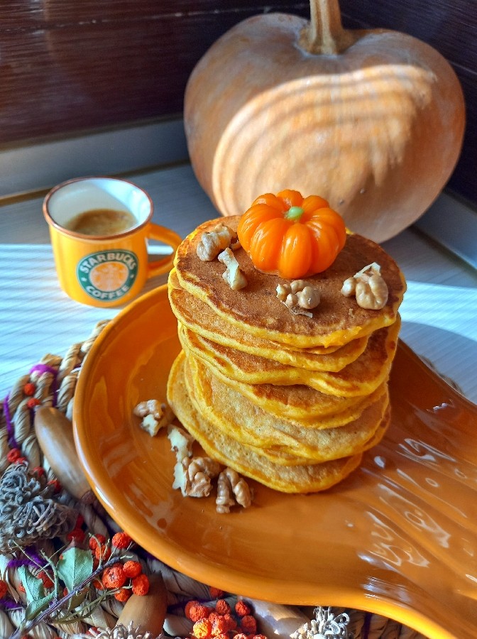 پنکیک کدوحلوایی 