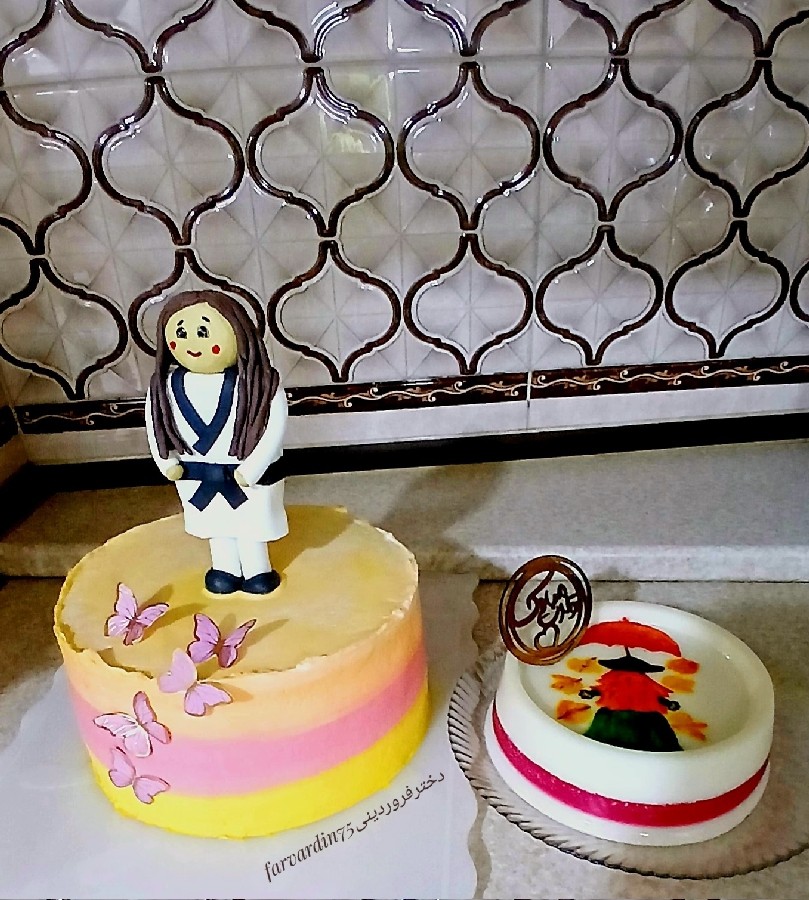 کیک وژله ی تولد