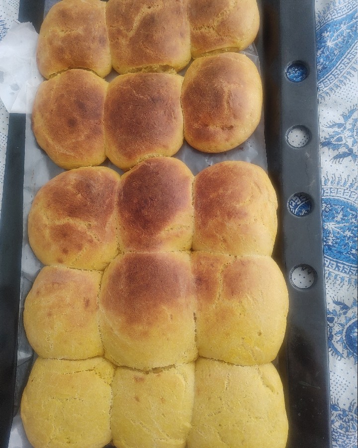 نان کدوحلوایی با چونه نانوایی