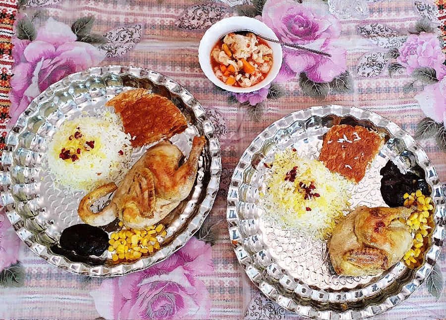 اکبر جوجه با رب انار