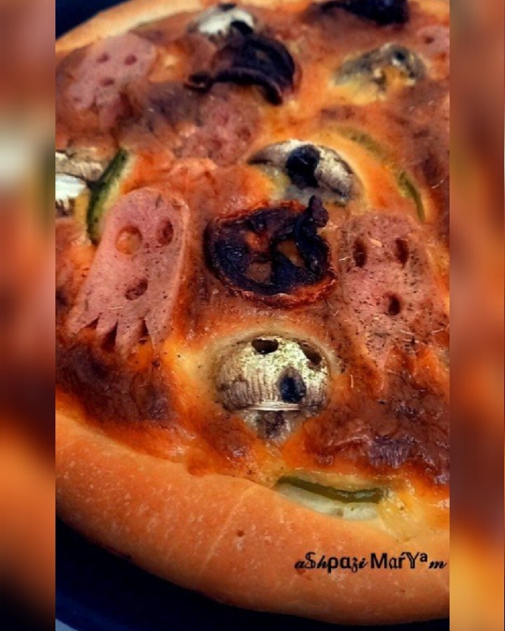 پیتزا با تم هالووین 