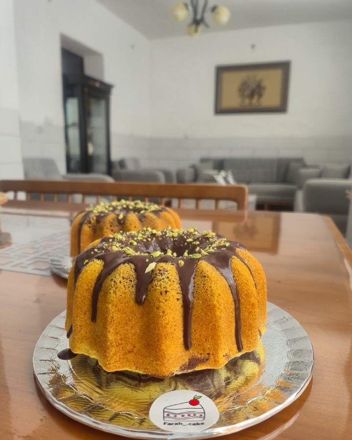 کیک دو رنگ (زبرا کیک)