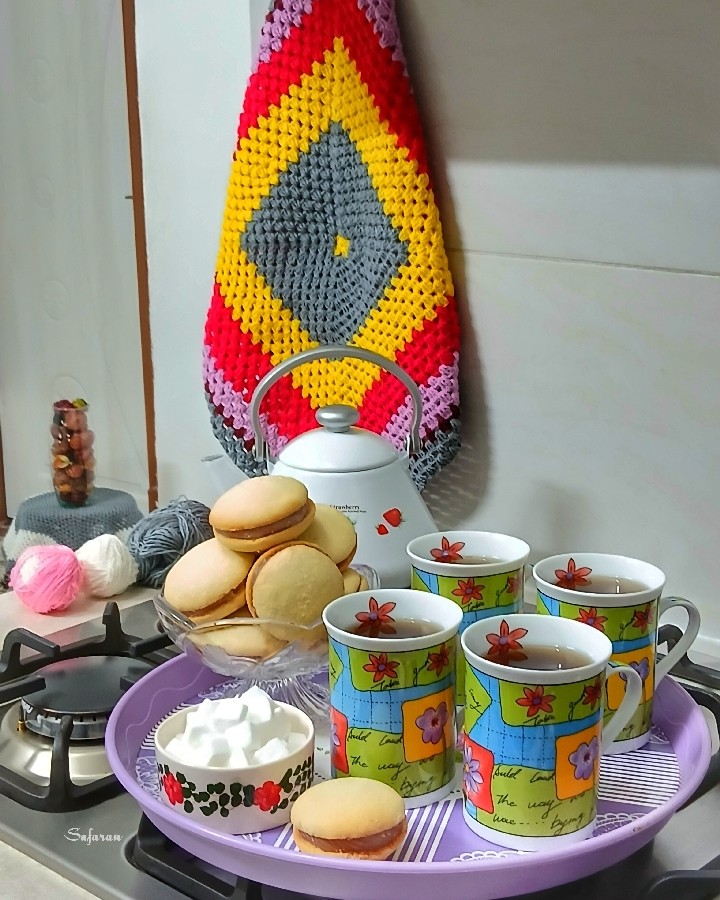 کرم شکلاتی کوکی وانیلی