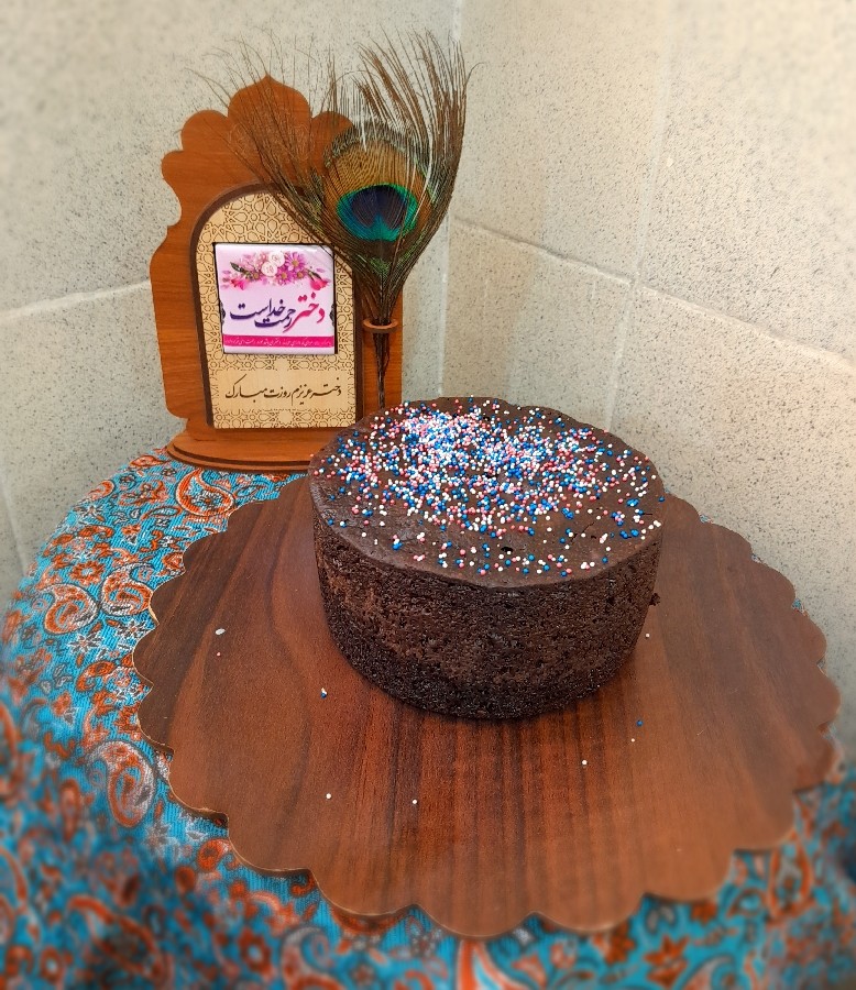 کیک ساده شکلاتی