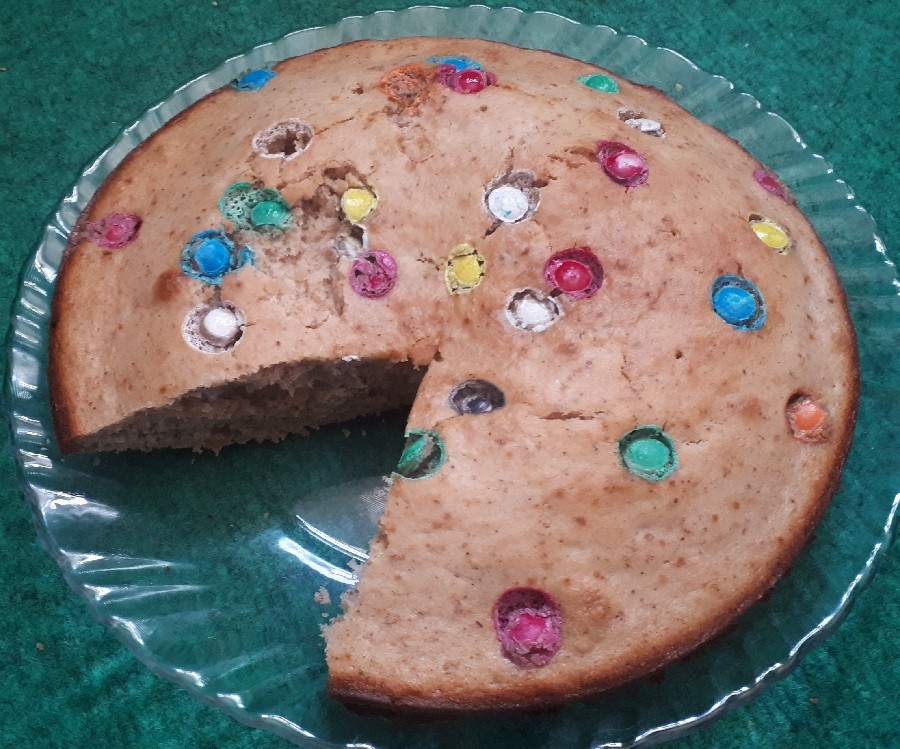 کیک موز و گردو