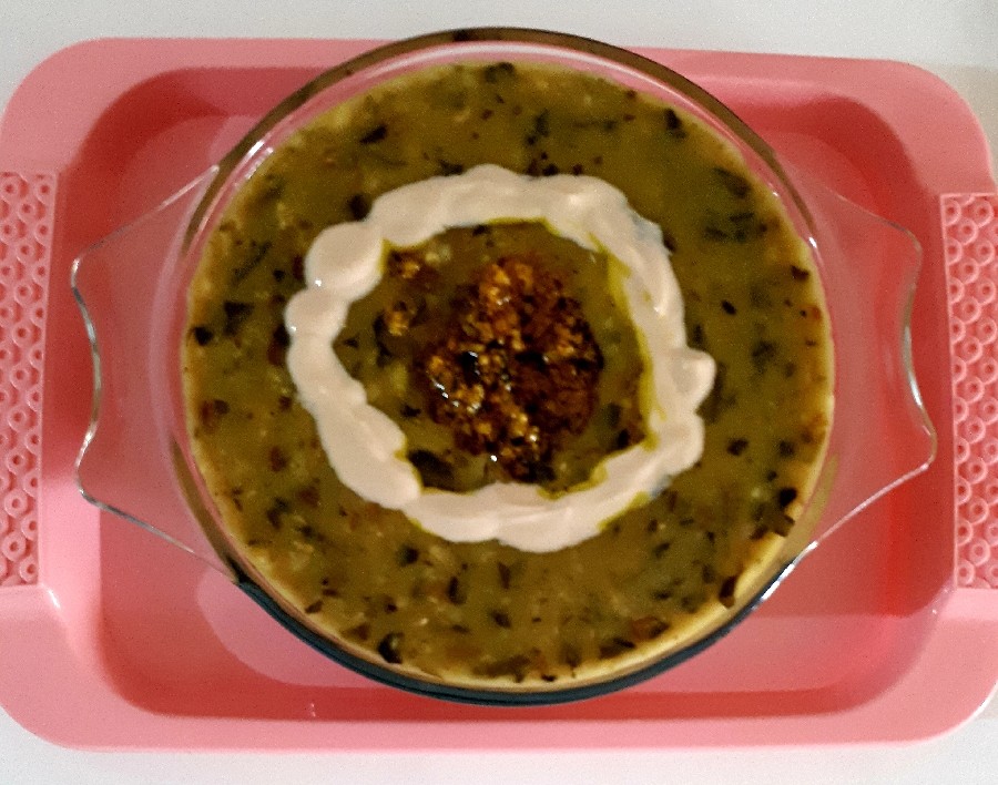 آش جو # تقدیم به دیدگان زیباتون ؛ دوستان پاپیونی # جاتون خالی #