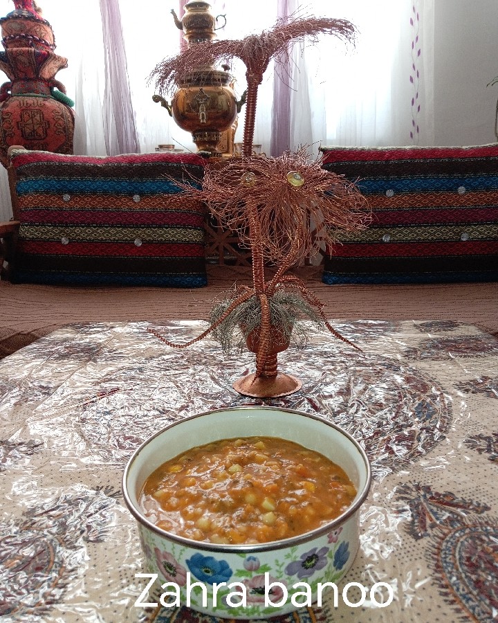سوپ جو هوای سرد پائیزی. 