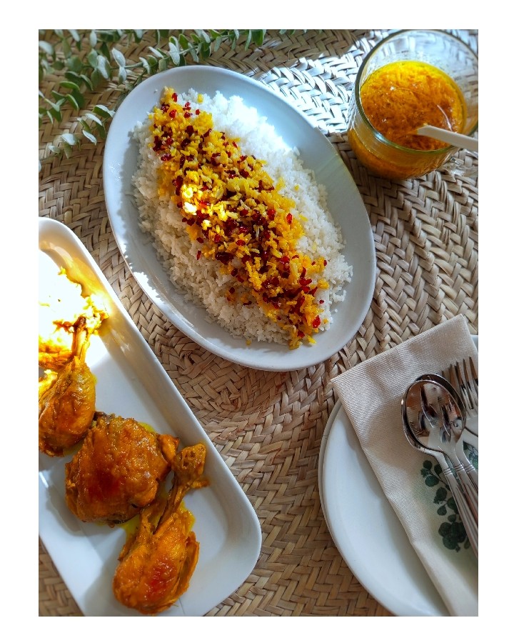 مرغِ پرتغالیِ من بازرشک پلو 