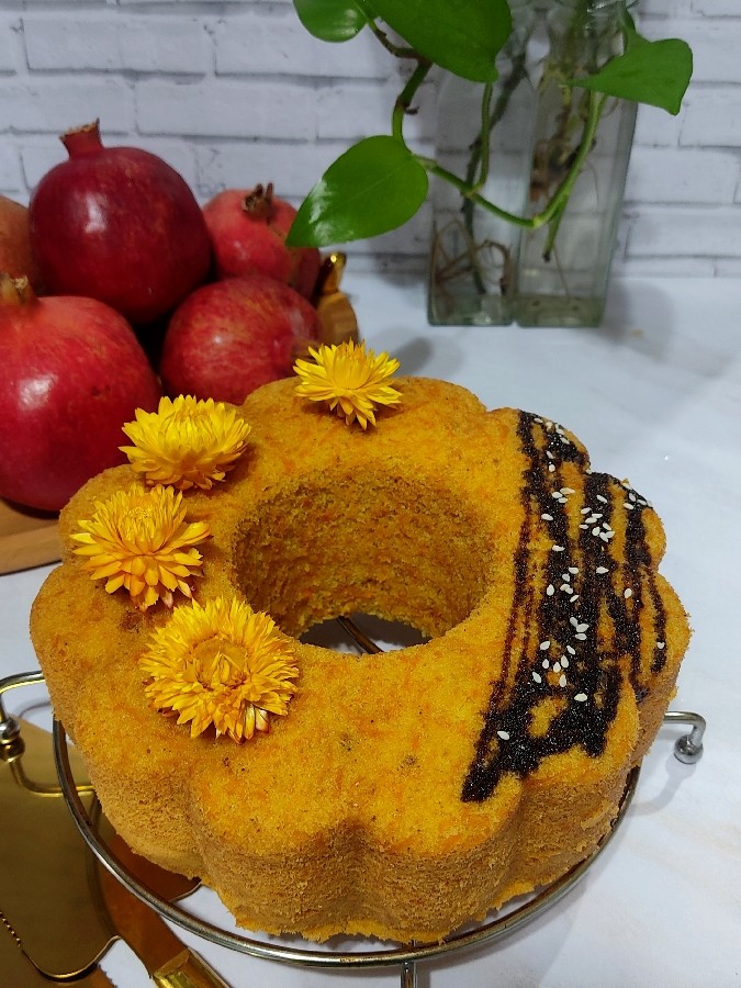 کیک هویج و گردو