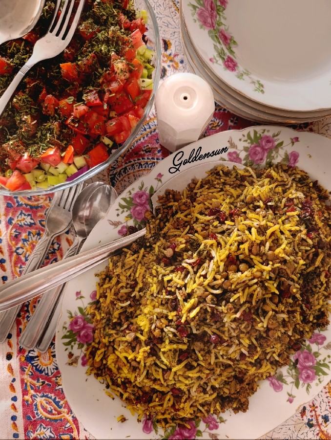 عدس پلوی مغان