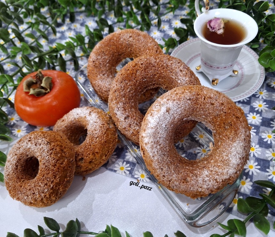 دونات کیک خرمالو 