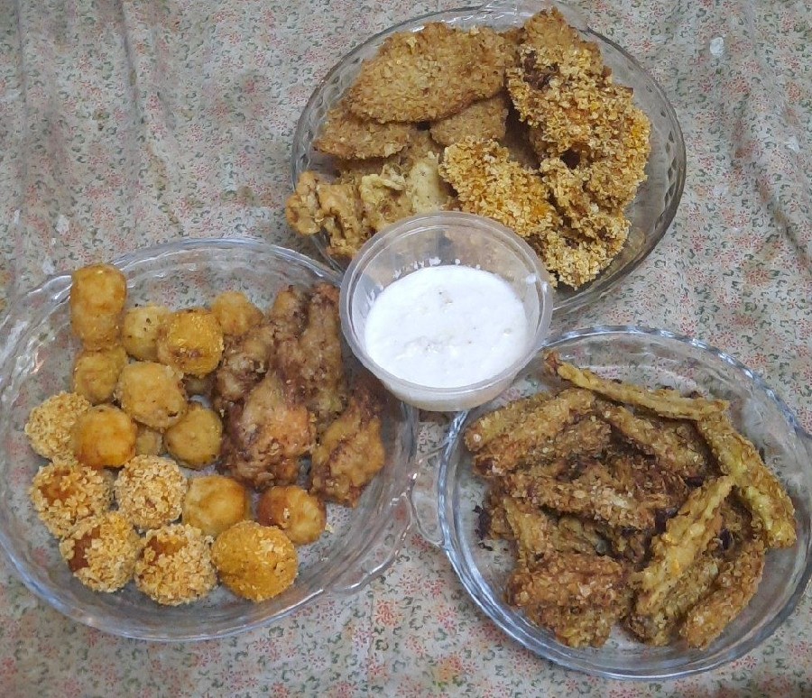 مرغ سوخاری با سس سیر