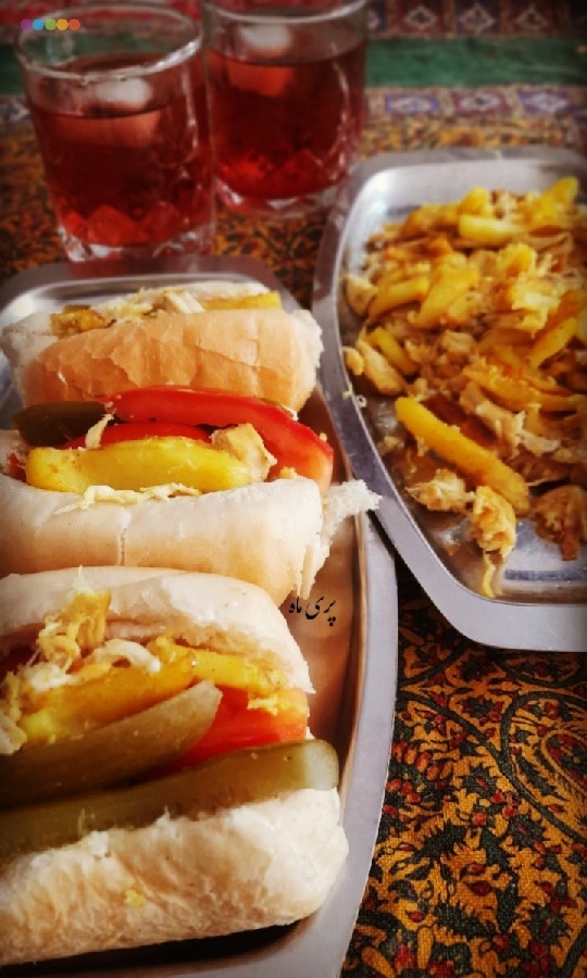 عکس ساندویچ مرغ