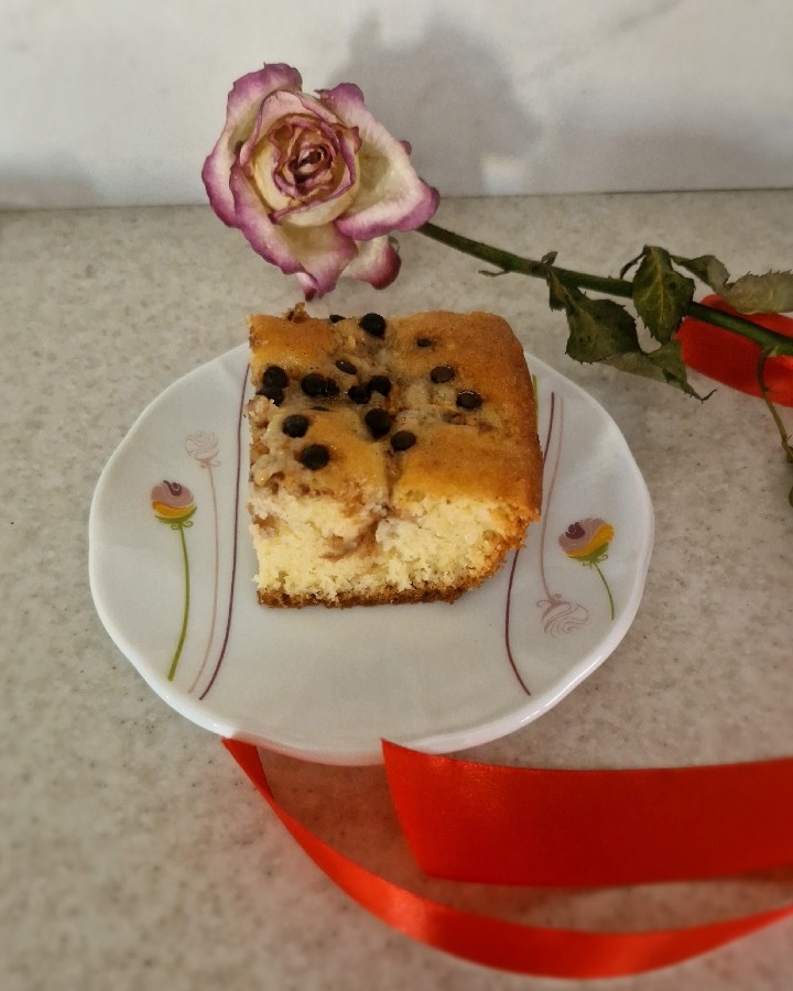 کیک اسلایسی سیب و دارچین تابه ای