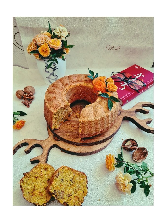 کیک هویج و گردو