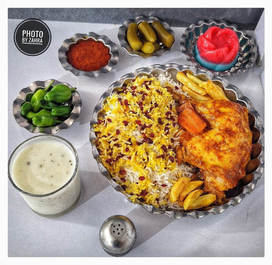 زرشک پلو با مرغ