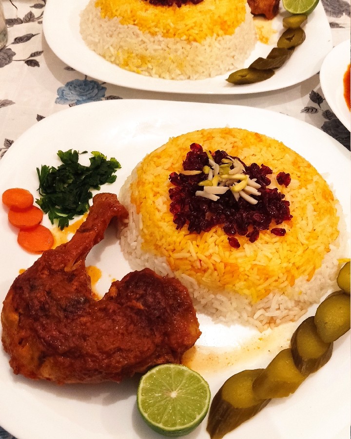 زرشک پلو با مرغ