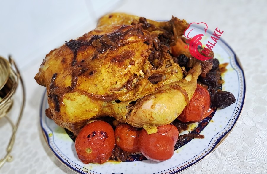 مرغ شکم پر کاراملی