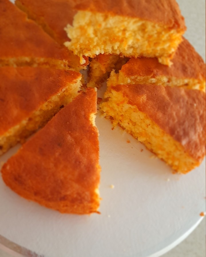 کیک کافی شاپی هویج و پرتقال