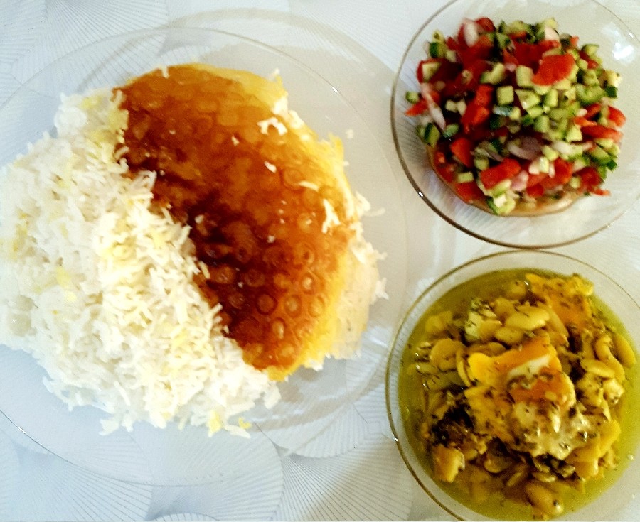 باقالی قاتق # ناهار روز جمعه من # جاتون سبز همراهان گرامی #