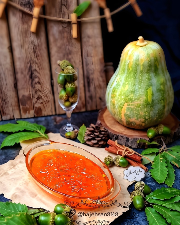 #مربای_کدو_حلوایی
بدون آهک

hajehsan ??