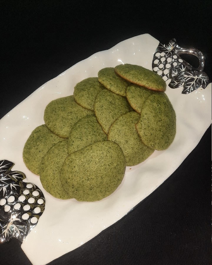 عکس کوکی اسفناج یا کوکی زمردی