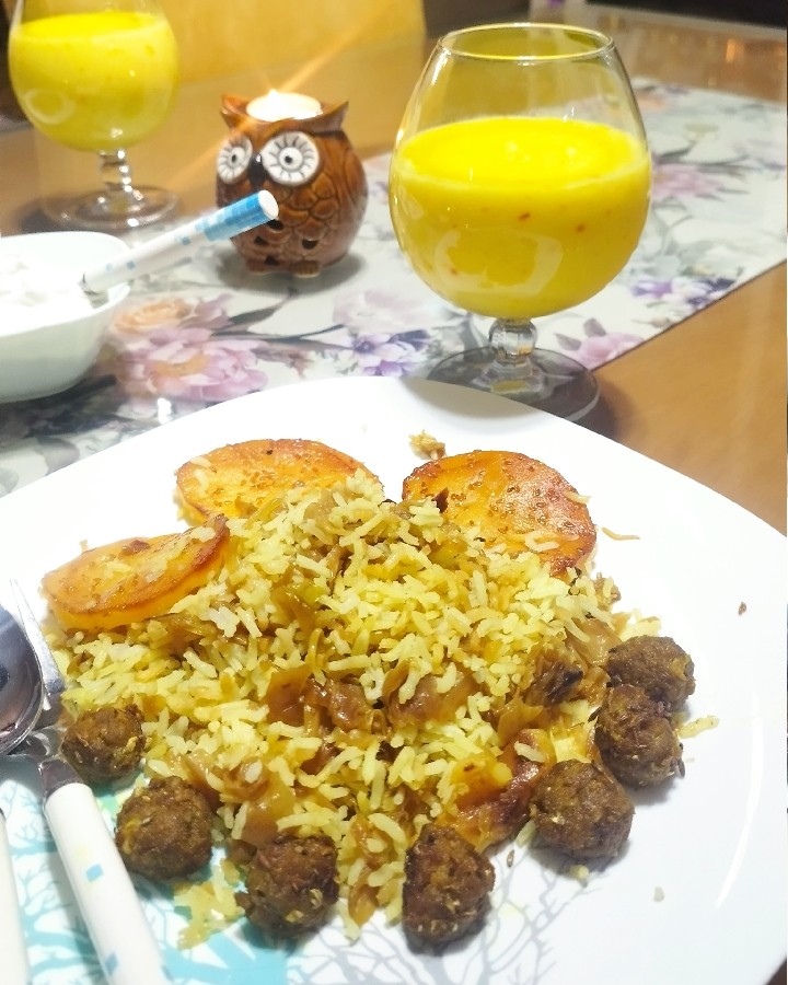 پلو کلم شیرازی