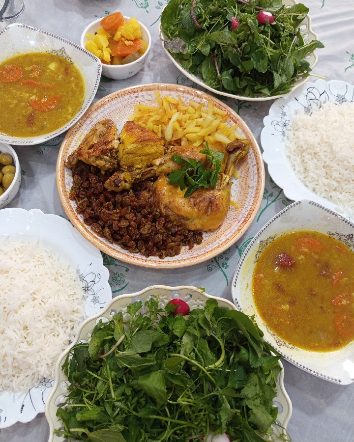 مرغ سرخ کرده با حشو