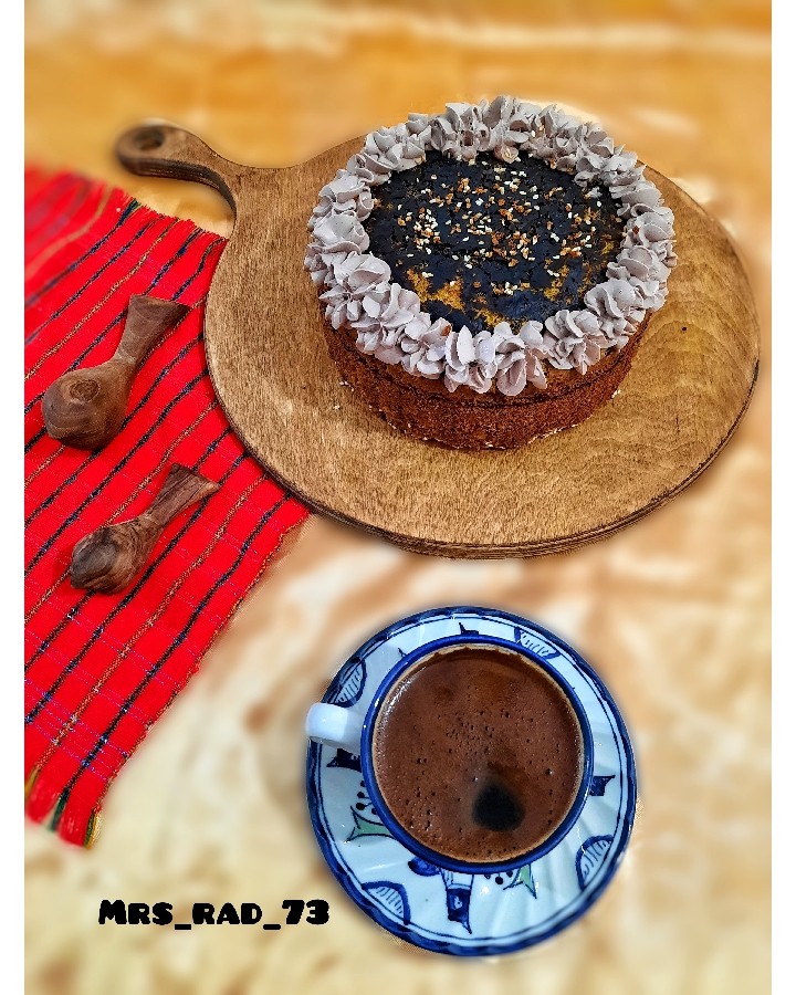 عکس کیک زعفرانی