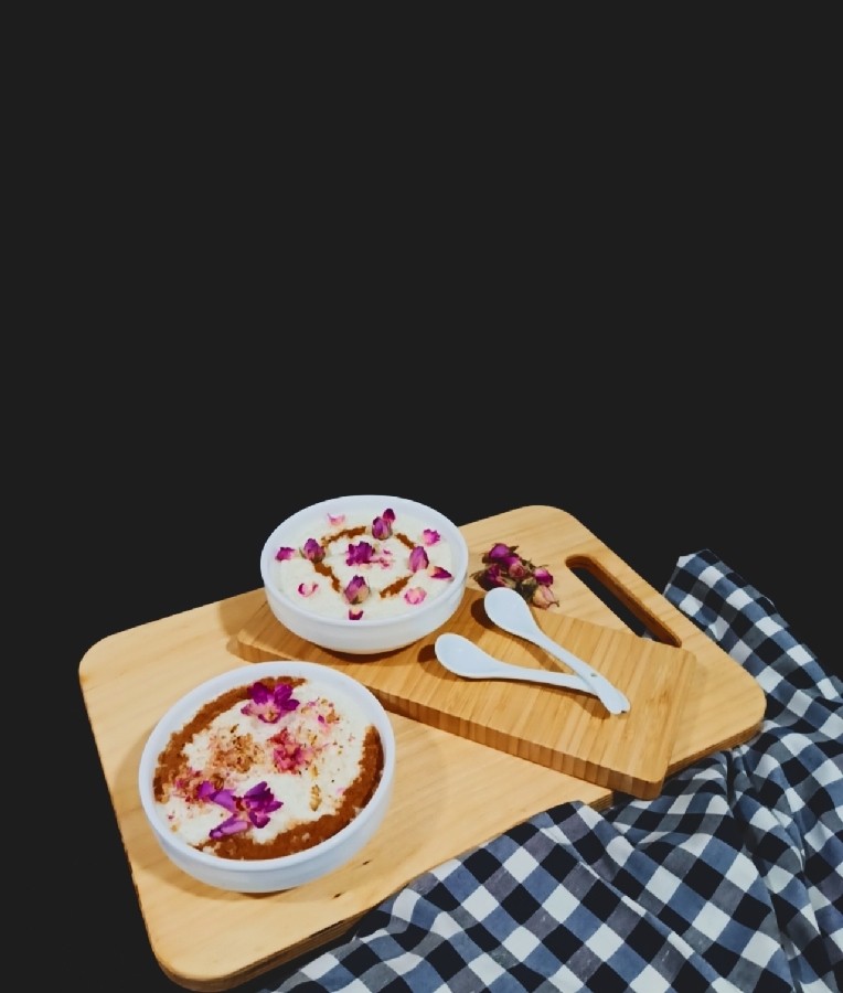 شیر برنج با خامه