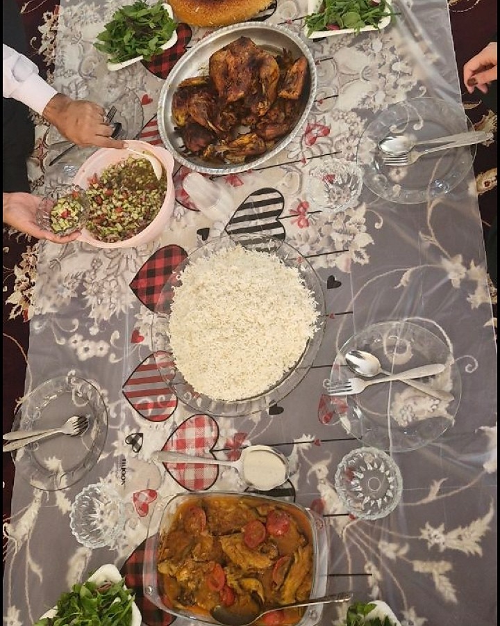 مهمانی نهار وشام # یکماهگی نوه عزیزم❤️14 آبان1404