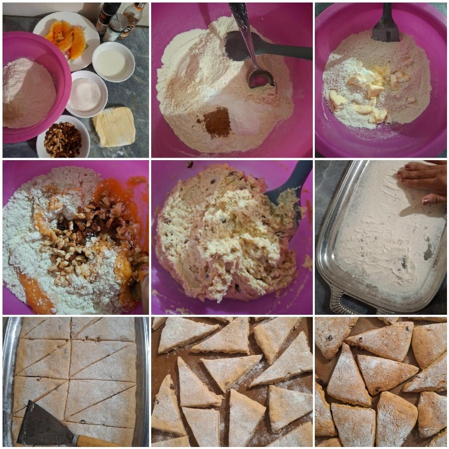 اسکون کدو حلوایی دارچینی