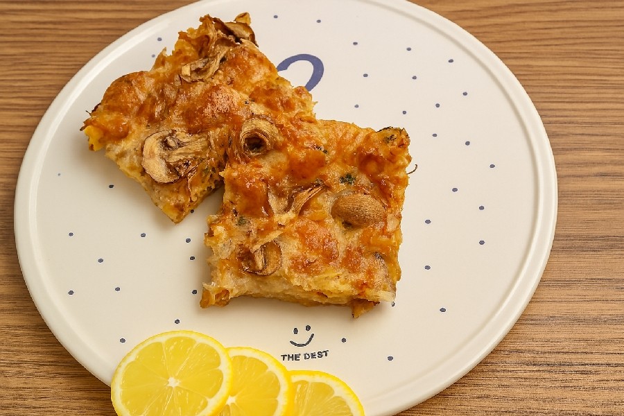 پیتزا مرغ و قارچ 